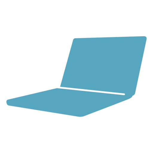 Blue laptop icon PNG Design