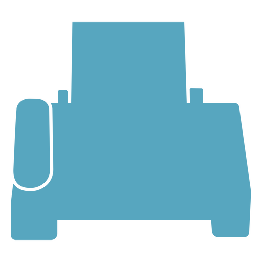 Icono de impresora azul Diseño PNG