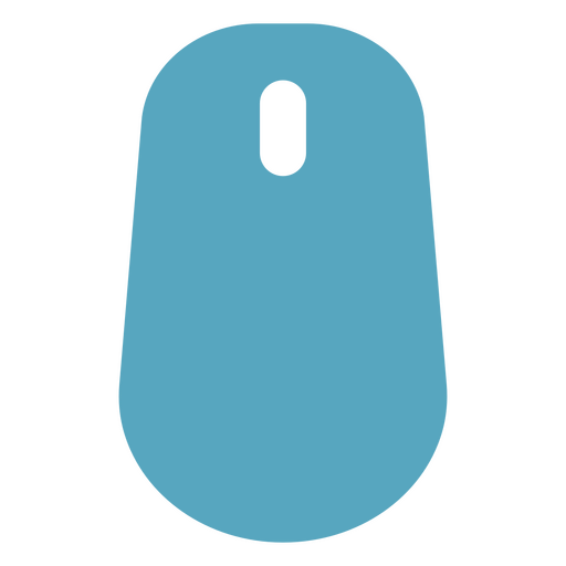 Blue computer mouse icon PNG Design