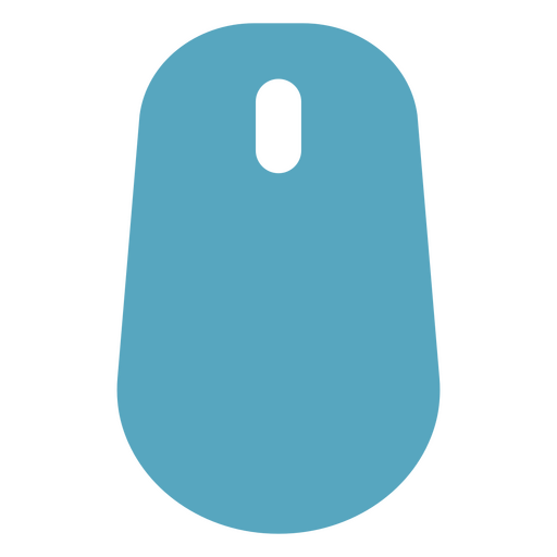 Icono de ratón de computadora azul Diseño PNG