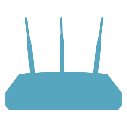 Blue wireless router icon PNG Design