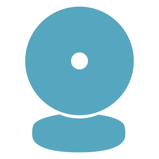 Blaues Kamerasymbol PNG-Design