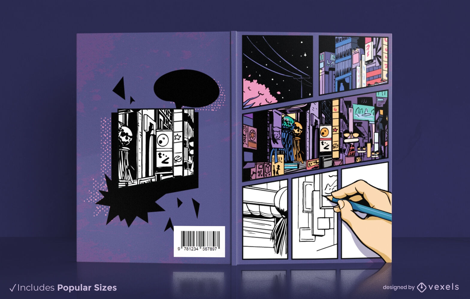 Comic-City-Buchcover-Design KDP