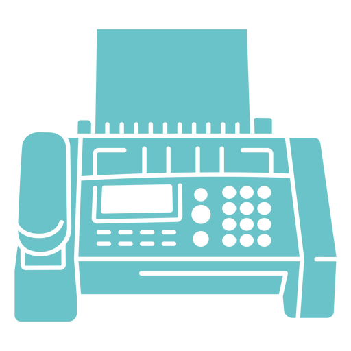 Fax cortado tecnología antigua Diseño PNG