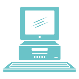 Computer cut out old technology PNG Design