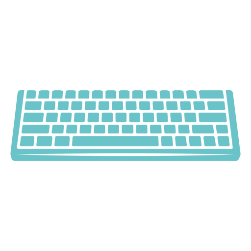 Keyboard cut out technology PNG Design