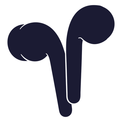 Paar Kopfhörer PNG-Design