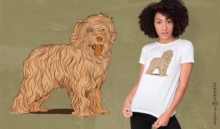 Französischer Schäferhund Tier-T-Shirt-Design