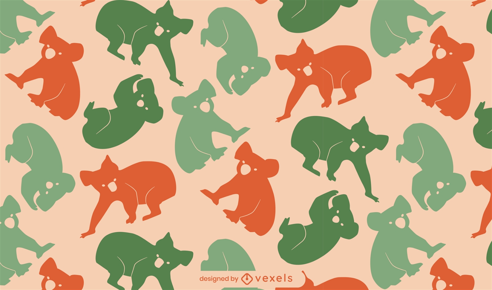 Design de padrão animal coala
