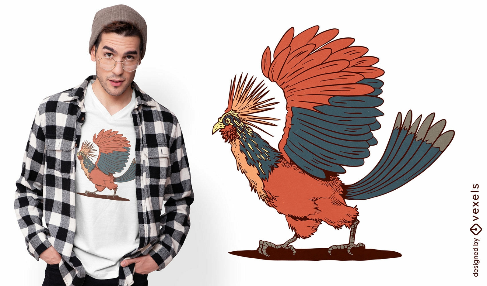 Hoatzin bird t-shirt design