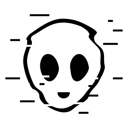 Design gráfico alienígena lúdico Desenho PNG