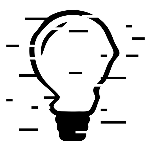 Design gráfico de lâmpada elegante Desenho PNG