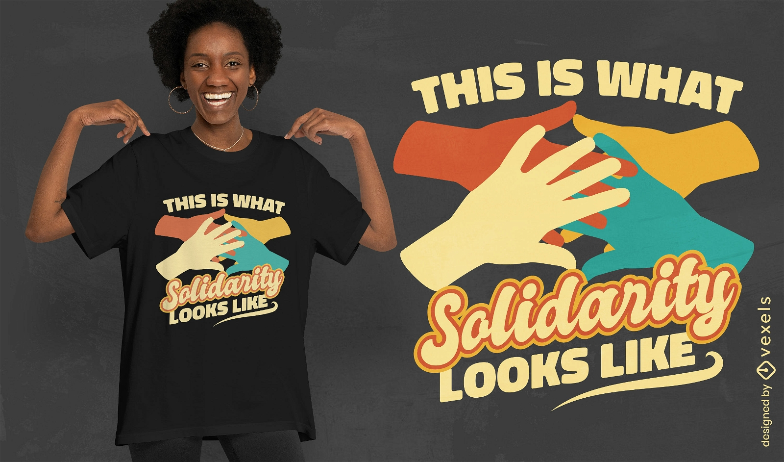 Diseño de camiseta solidaria.