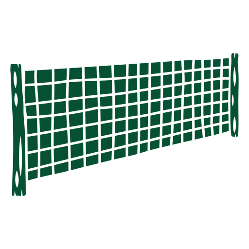 Green tennis net PNG Design