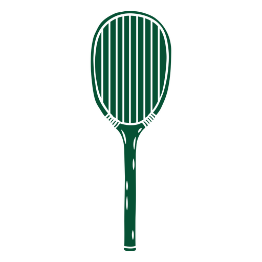 Raqueta de bádminton verde Diseño PNG