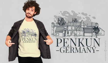 Penkun city Germany t-shirt design