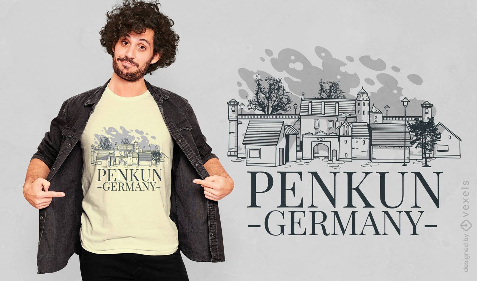Dise?o de camiseta de Alemania de la ciudad de Penkun