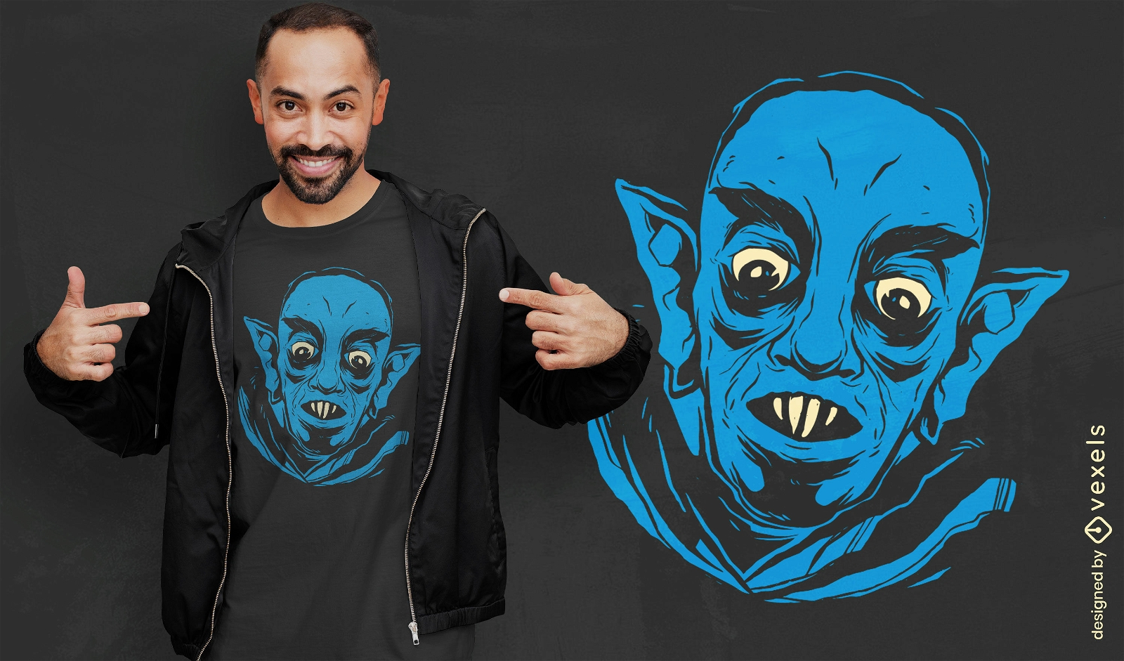 Design de camiseta de vampiro Nosferatu