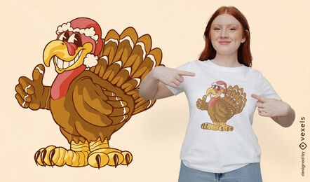 Christmas turkey t-shirt design
