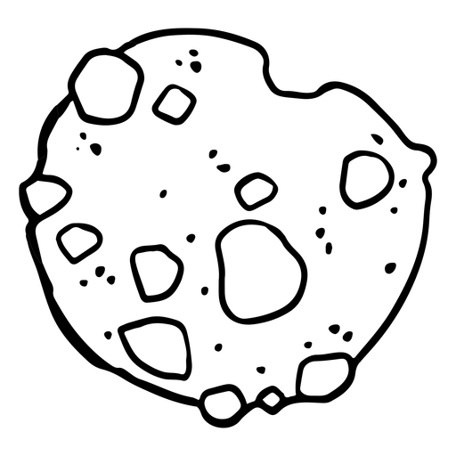 Ilustração divertida de asteroide em estilo cartoon Desenho PNG