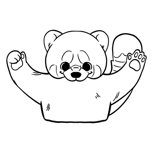 Desenho de ilustração de urso fofo abraçando Desenho PNG