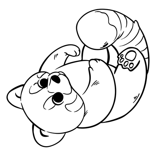 Design lúdico de guaxinim de desenho animado Desenho PNG