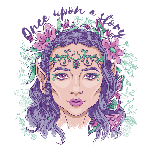 Once upon a story elf PNG Design