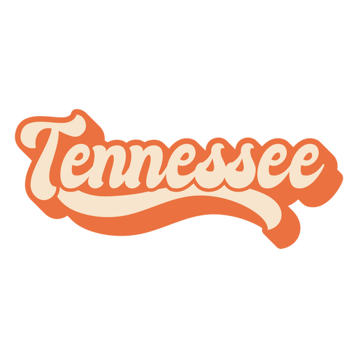 Das Wort Tennessee PNG-Design