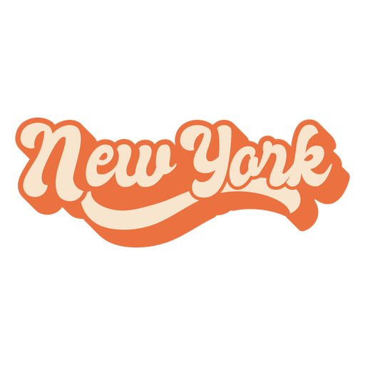 Nueva york letras estados de estados unidos Diseño PNG