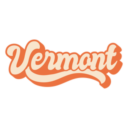 Vermont, der usa-staaten beschriftet PNG-Design