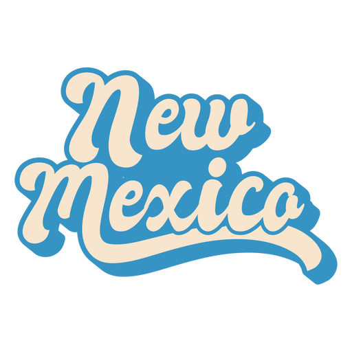 New mexico beschriftet die usa-staaten PNG-Design