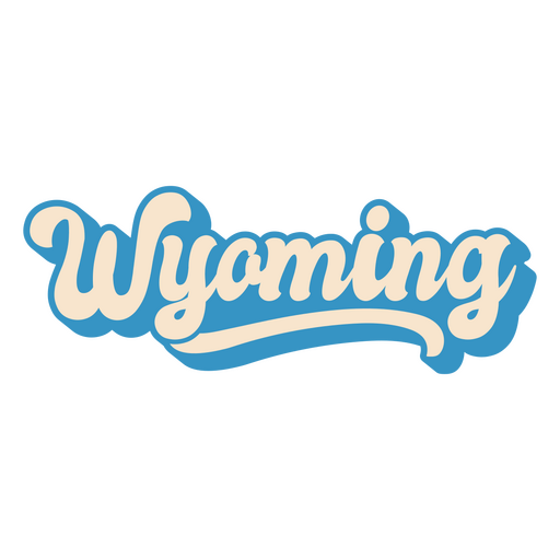 Wyoming, das usa-staaten beschriftet PNG-Design