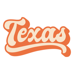 Texas Lettering Usa States PNG & SVG Design For T-Shirts