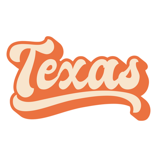 Texas, das usa-staaten beschriftet PNG-Design
