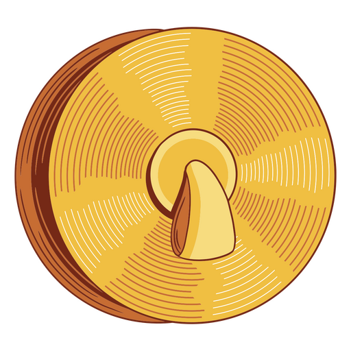 Botão dourado Desenho PNG