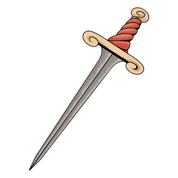 Cartoon Sword PNG & SVG Design For T-Shirts