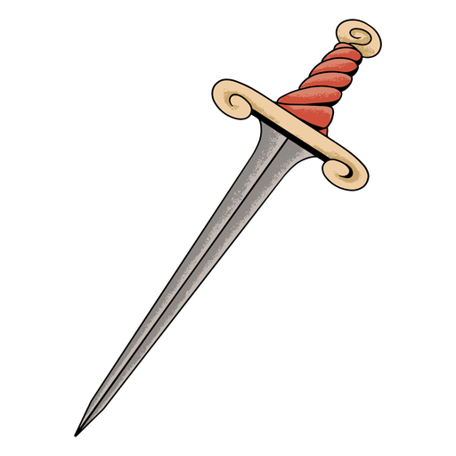Cartoon sword PNG Design