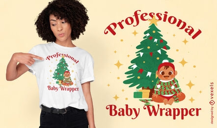 Baby christmas t-shirt design