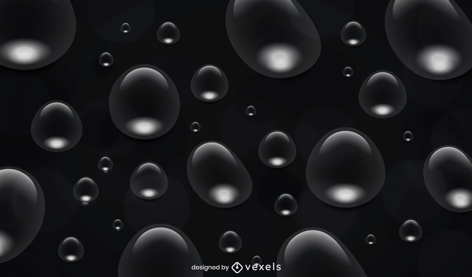Black spots abstract background design