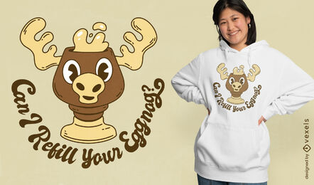 Reinddeer eggnog t-shirt design