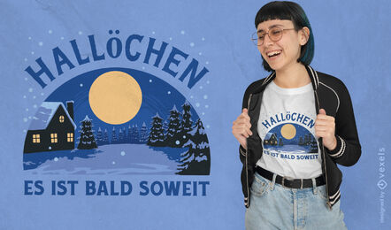 Winter german t-shirt design
