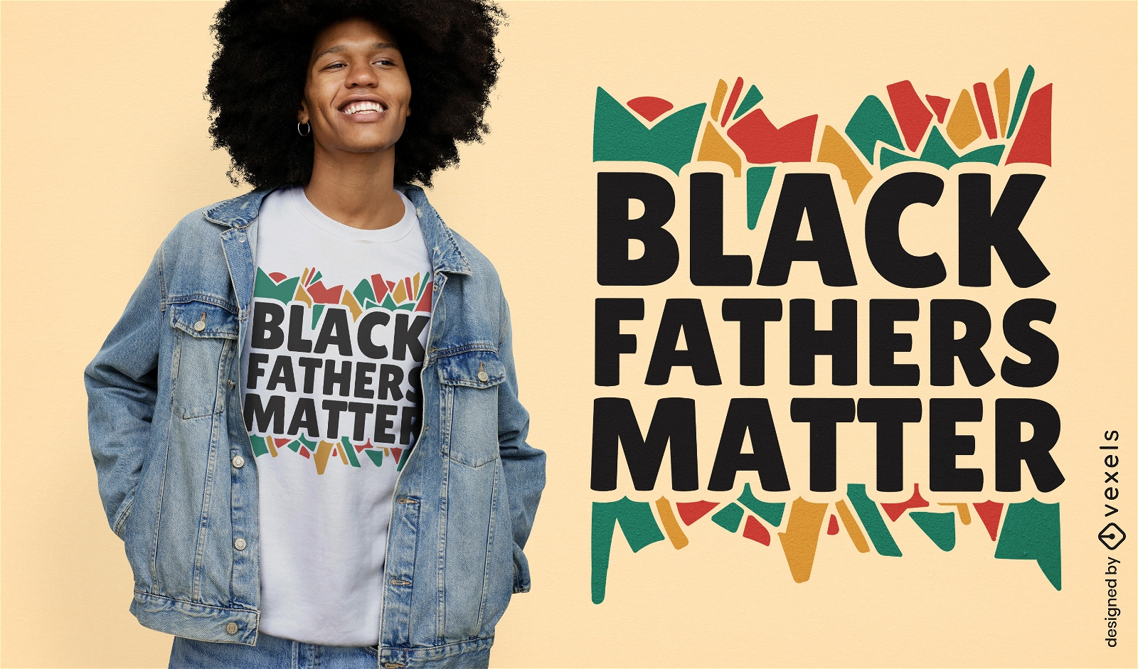 T-Shirt-Design für schwarze Väter