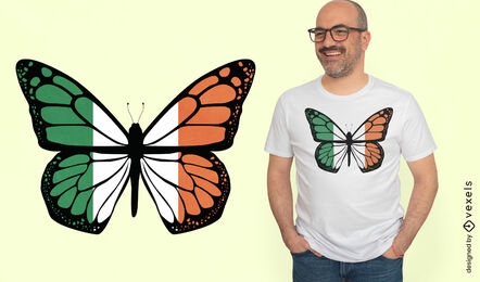 Irisches Schmetterlings-T-Shirt-Design