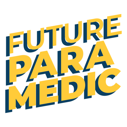 Logotipo del futuro paramédico Diseño PNG