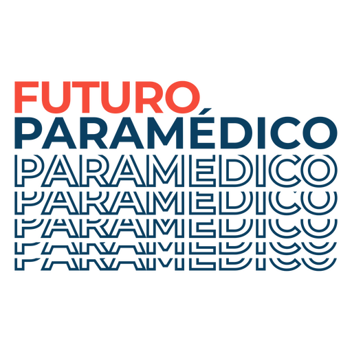 Logotipo de futuro paramédico Diseño PNG