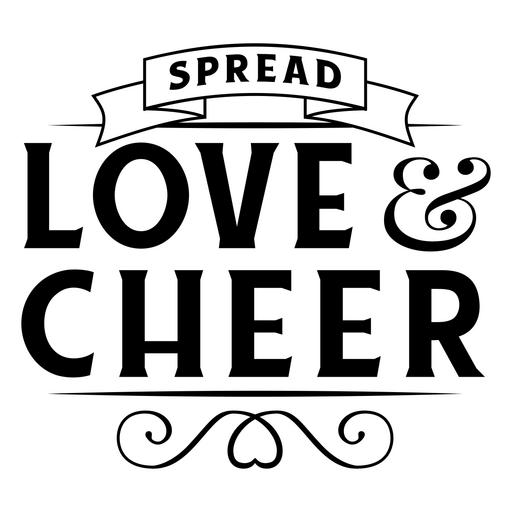 Design de tipografia caprichosa que espalha amor e alegria Desenho PNG