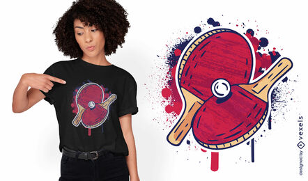 Ping-Pong-Paddel-T-Shirt deisng