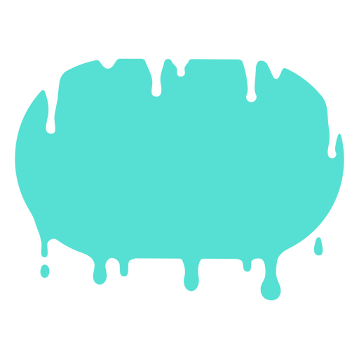 Blue dripping liquid icon PNG Design