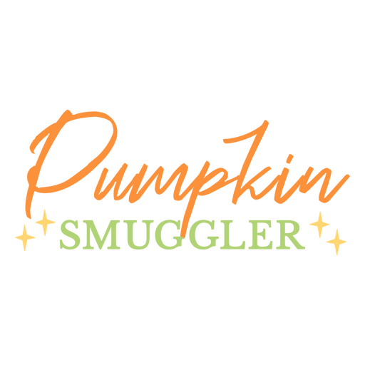Pumpkin smuggler logo PNG Design