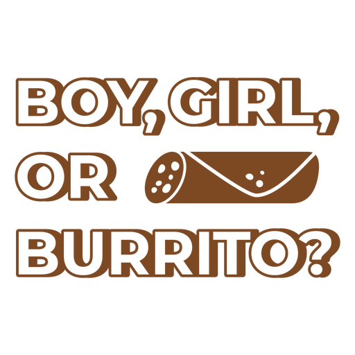 Chico chica o burrito Diseño PNG